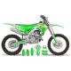 Dekor Moto DEKOR MOTOCROSS KAWASAKI CARTOON MANGA BRUSH WHITE/GREEN