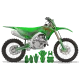 Kit adesivos moto KIT ADESIVOS MOTOCROSS KAWASAKI CARTOON MANGA BRUSH GREEN/GREY