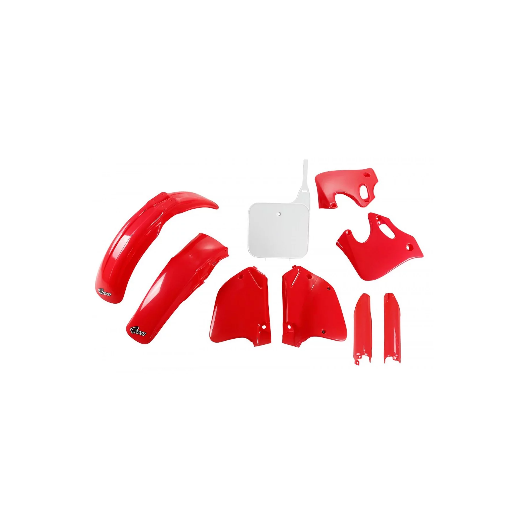 Grafiche moto KIT PLASTIQUE Honda CR 125 250 - CR 125 1993-1994 - CR 250 1992-1994 - ROSSO e BIANCO ORIGINALE