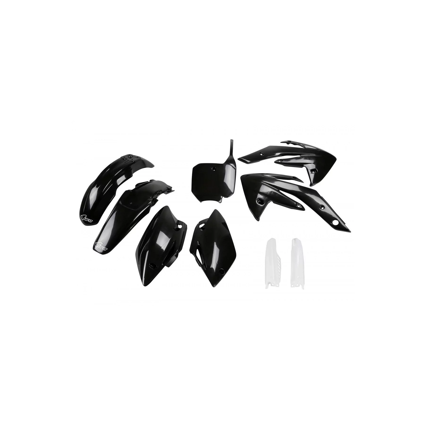 Motorrad-Dekor KIT PLASTIQUE Honda CRF 150R 2007-2024 - SCHWARZ und WEISS