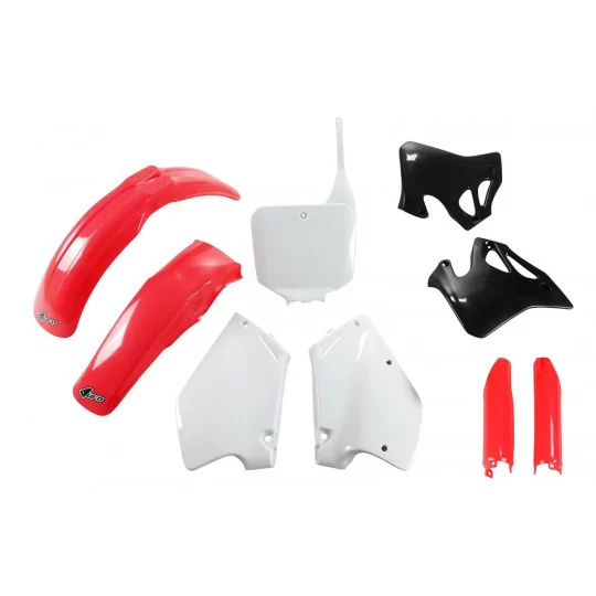 Kit adesivos moto KIT PLASTIQUE Honda CR 125 250 - CR 125 1995-1997 - CR 250 1995-1996 - VERMELHO BRANCO e PRETO