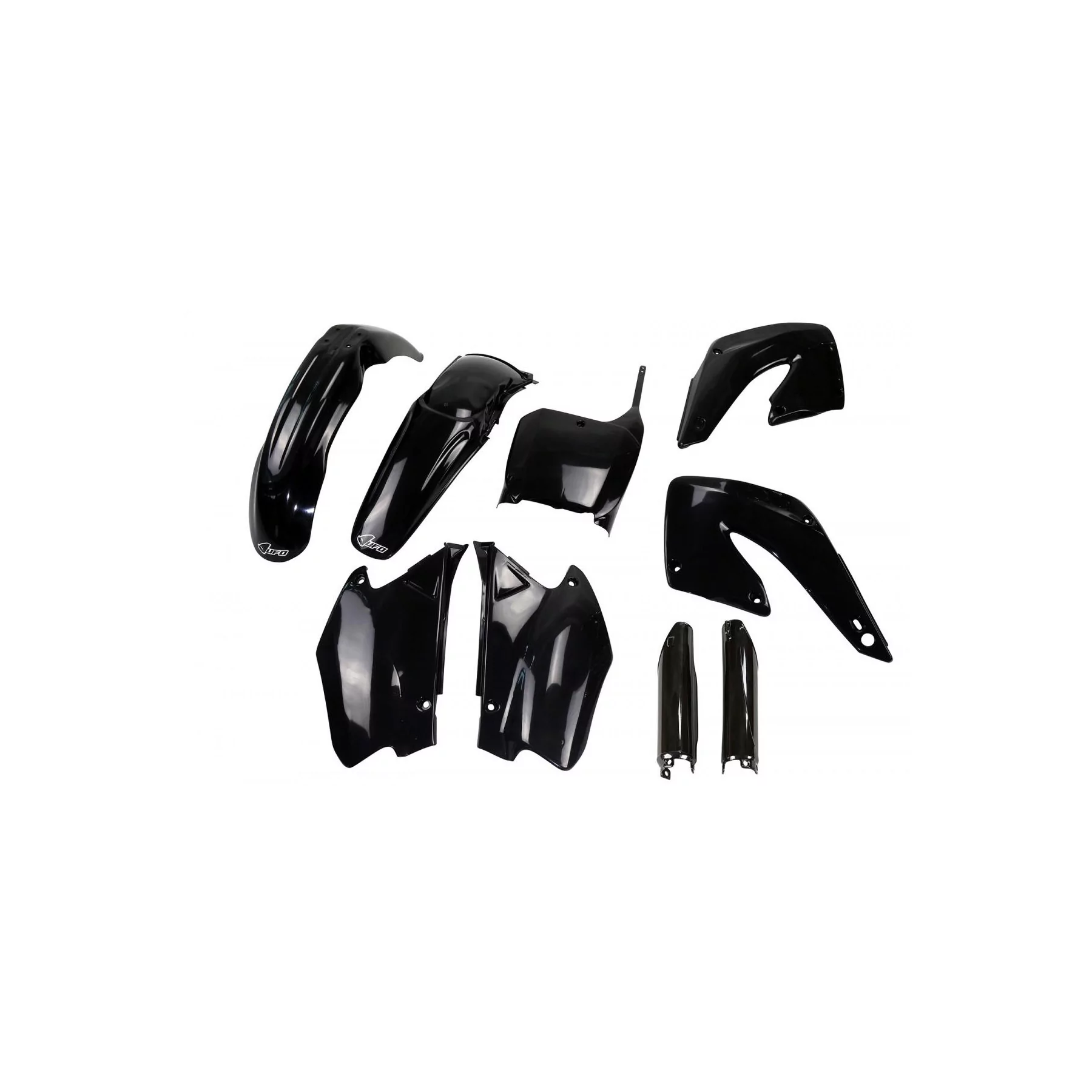 Stickerset motor KUNSTSTOF KIT Honda CR 125 250 2000-2001 - ZWART