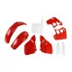 Kit adesivos moto KIT PLÁSTICO Honda CR 250 1988-1989 - VERMELHO e BRANCO ORIGEM