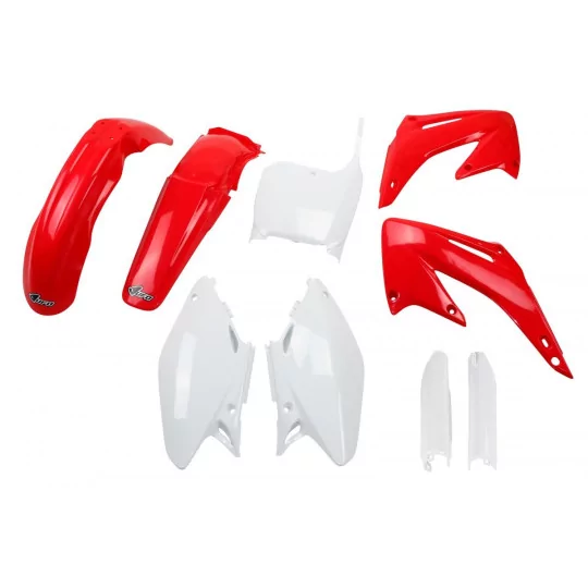 Kit adesivos moto KIT PLÁSTICO Honda CR 125 250 2002-2003 - VERMELHO e BRANCO ORIGEM
