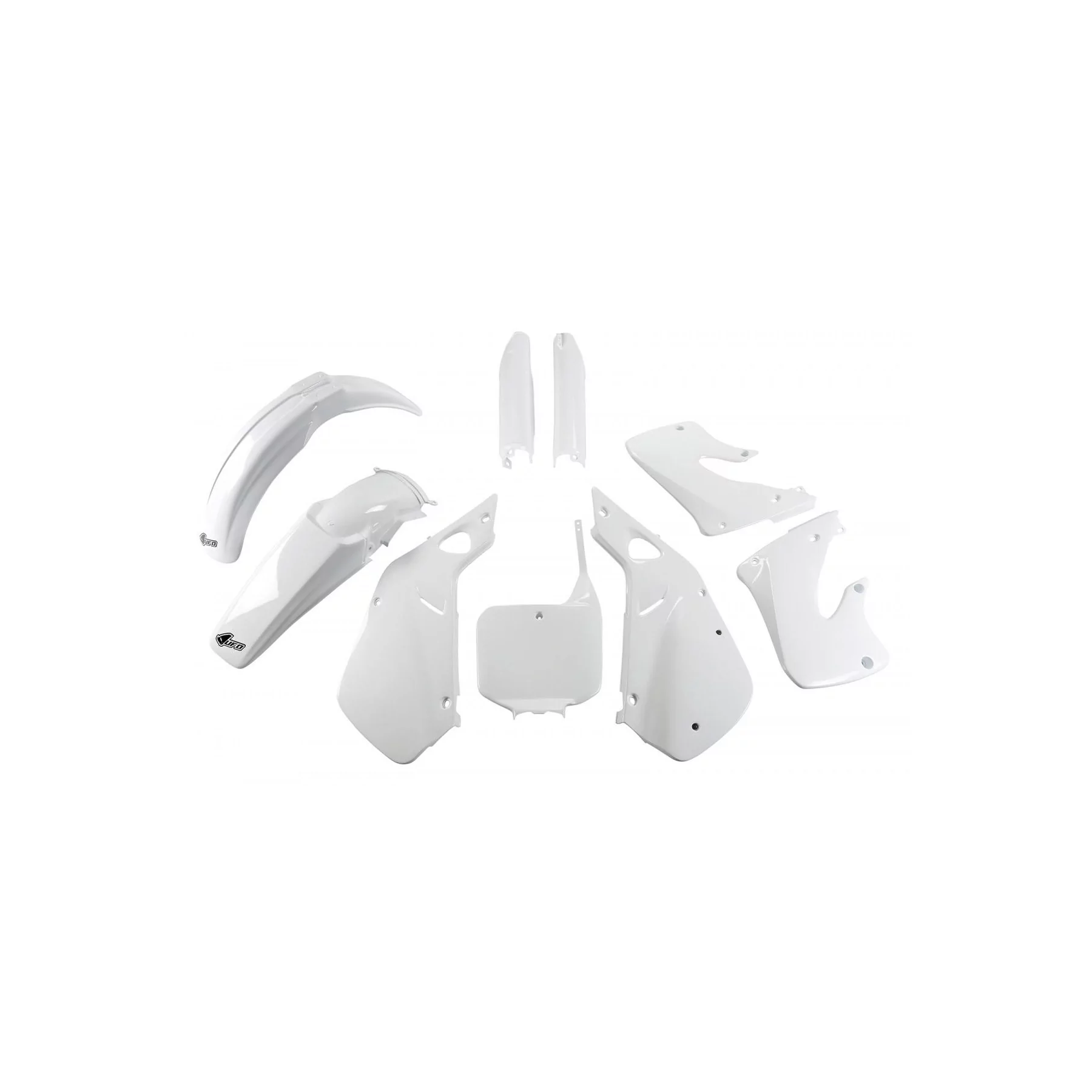 Motorrad-Dekor KIT PLASTIQUE Honda CR 125 250 - CR 125 1998-1999 - CR 250 1997-1999 - WEISS