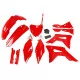 Motorrad-Dekor KIT PLASTIQUE Honda CRF 250 450 - CRF 250R 2018-2021 - CRF 450R 2017-2020 - ROT