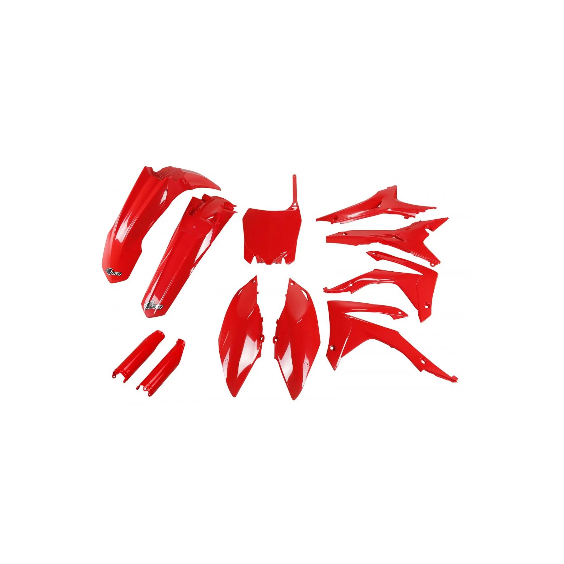 Motorrad-Dekor KIT PLASTIQUE Honda CRF 250 450 - CRF 250R 2014-2017 - CRF 450R 2013-2016 - ROT
