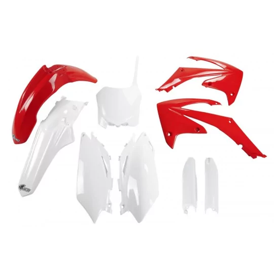 Kit adesivos moto KIT PLÁSTICO Honda CRF 250 450 - CRF 250R 2010-2013 - CRF 450R 2009-2012 - VERMELHO e BRANCO ORIGEM