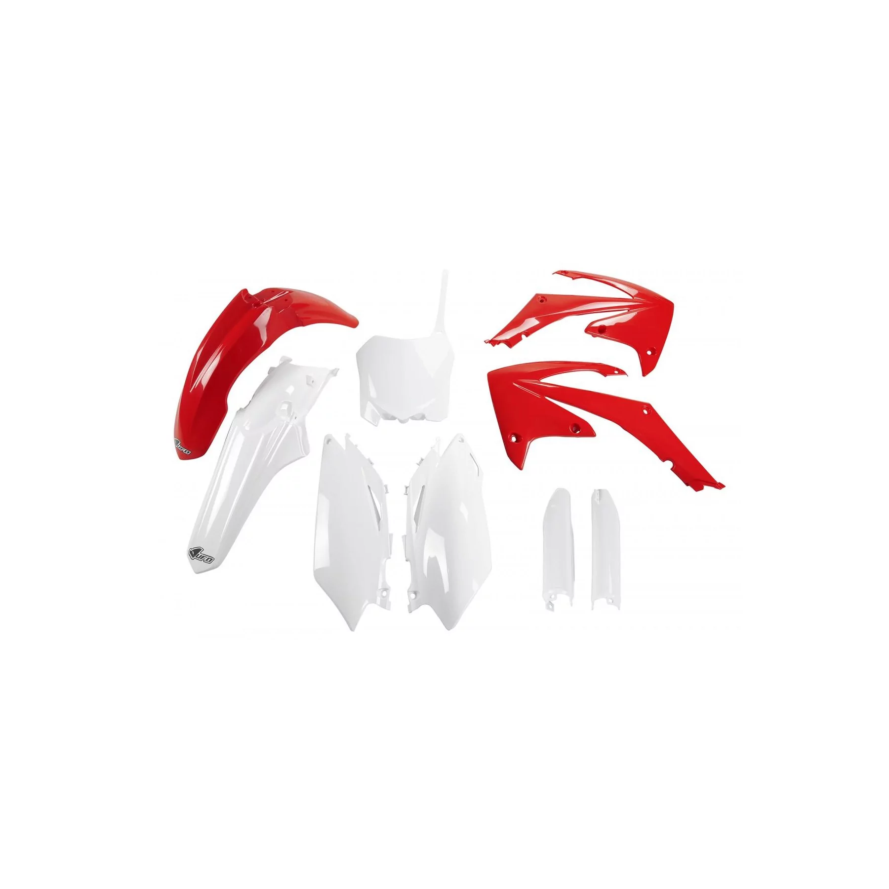 Kit adhesivos moto KIT DE PLÁSTICO Honda CRF 250 450 - CRF 250R 2010-2013 - CRF 450R 2009-2012 - ROJO y BLANCO ORIGINAL