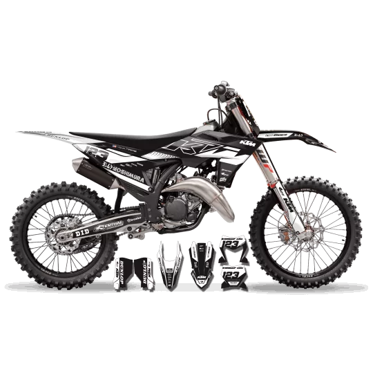 Kit adesivos moto Kit adesivos Motocross KTM perso - BLACK VORTEX