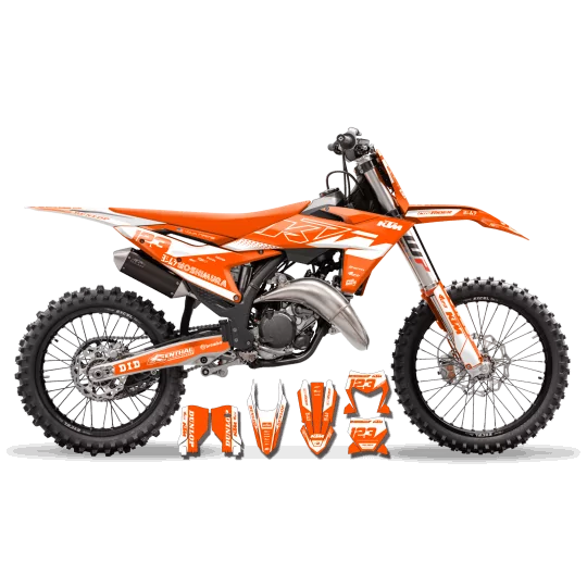 Stickerset moto Stickerset Motorcross KTM SX SXF EXC- ORANGE VORTEX
