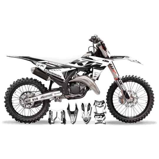 Kit adesivos moto Kit adesivos Motocross KTM SX SXF EXC- WHITE VORTEX