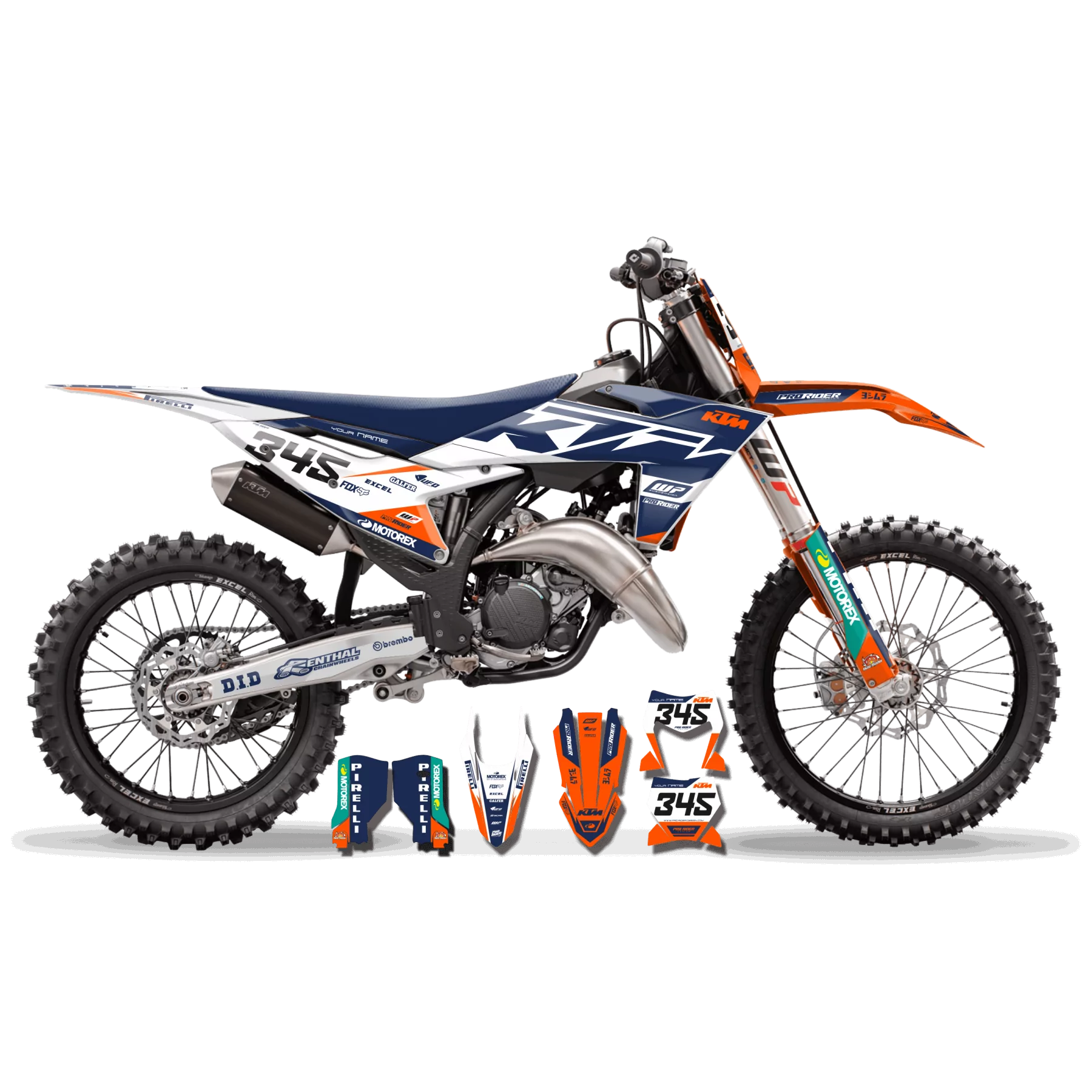 Stickerset moto Stickerset Motorcross KTM SX SXF EXC - DRIFTING