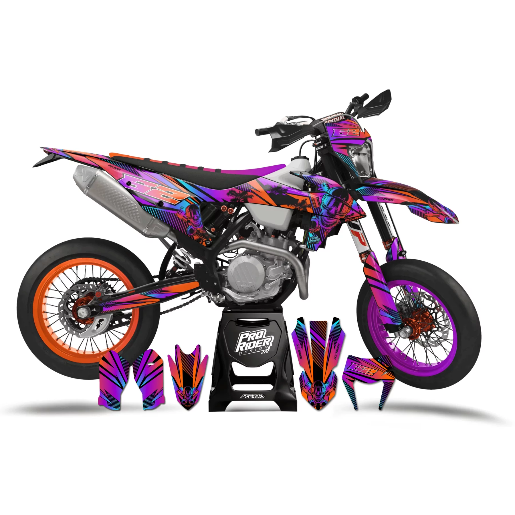 Grafiche moto grafiche Serco SM/SE/HRD 50cc - SKULL TREES