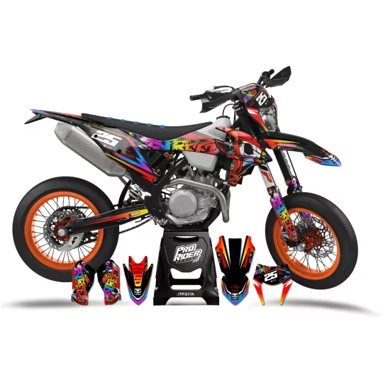 Kit déco moto Kit déco Serco SM/SE/HRD 50cc - SUPERMOTO STREET