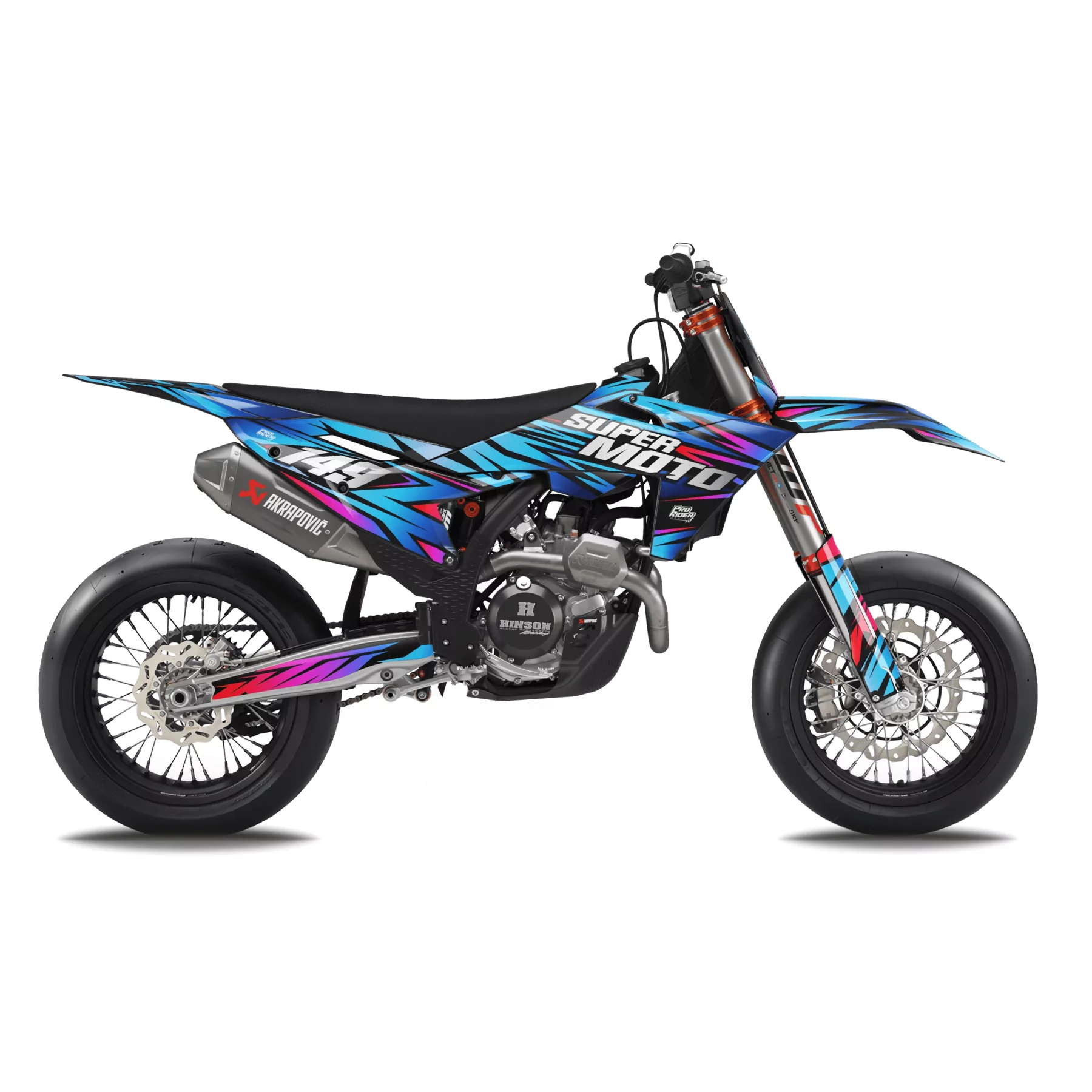 Kit adhesivos moto Kit adhesivos Serco SM/SE/HRD 50cc | SUPER MOTO DIEZ