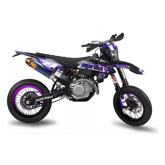 Motorcycle graphics graphics 50cc Aprilia SX | SUPERMOT 991 PURPLE