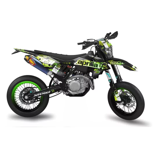 Motorcycle graphics graphics 50cc Aprilia SX | SUPERMOT 991 YELLOW