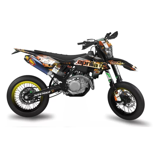Grafiche moto grafiche 50cc Aprilia SX | SUPERMOT 991 ORANGE