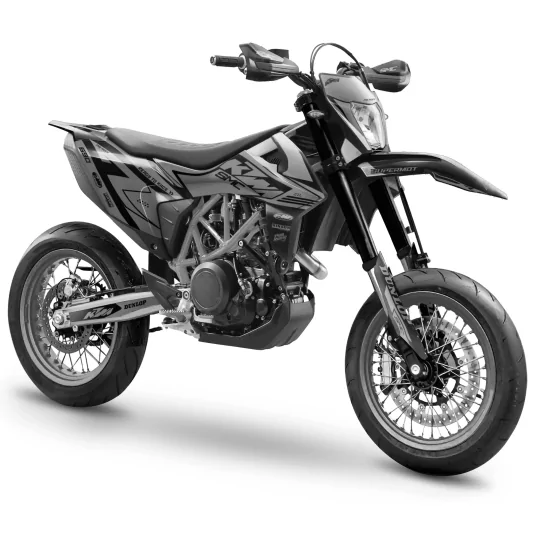Stickerset moto Stickerset SUPERMOTARD | READY TO RACE | 690 SMC | Black Grey
