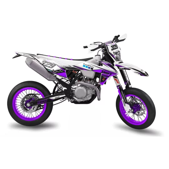 Kit adesivos moto Kit adesivos SUPERMOTARD | ALIEN PURPLE MOVE