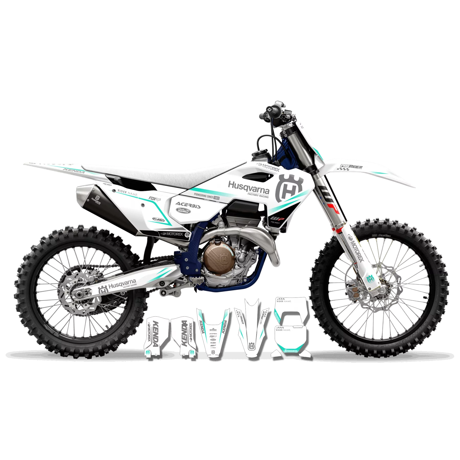 Grafiche moto grafiche TC-FC-TE-FE... HUSQVARNA | ORIGINE WHITE