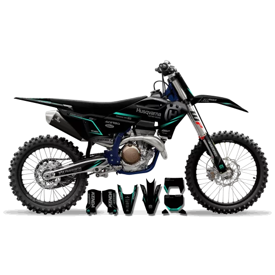 Stickerset moto Stickerset TC-FC-TE-FE... HUSQVARNA | ORIGINE BLACK