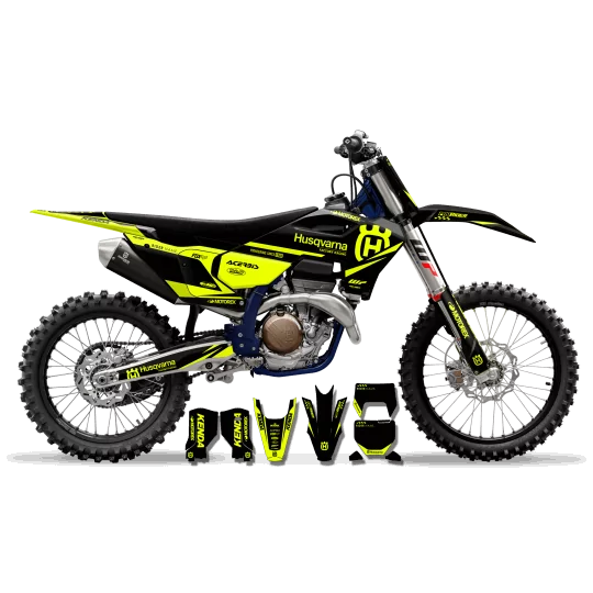 Motorstickerset Stickerset TC-FC-TE-FE... HUSQVARNA | ORIGINE BLACK NEON