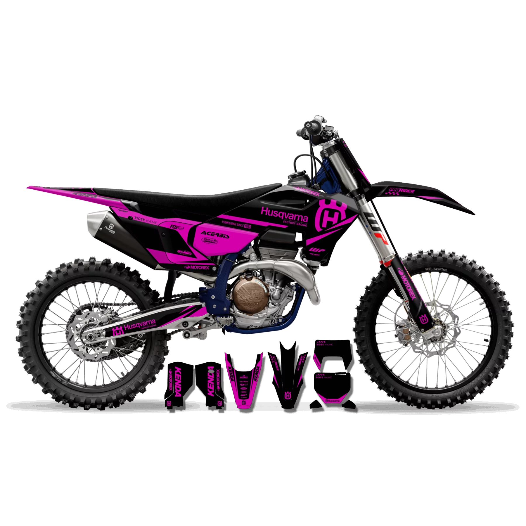 Kit adhesivos moto Kit adhesivos TC-FC-TE-FE... HUSQVARNA | ORIGINAL PINK