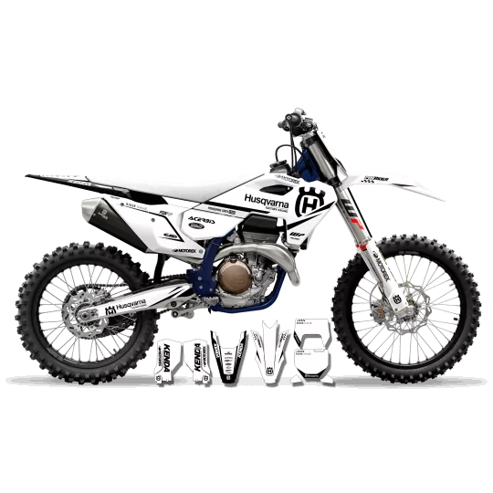 Motorstickerset Stickerset TC-FC-TE-FE... HUSQVARNA | ORIGINE BLANC
