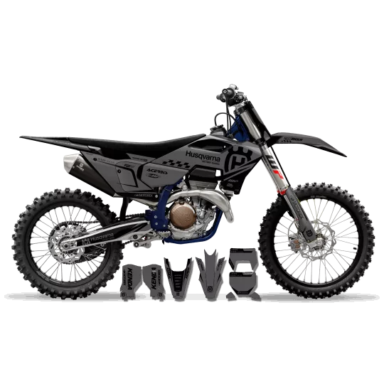 Stickerset motor Stickerset TC-FC-TE-FE... HUSQVARNA | ORIGINE GREY