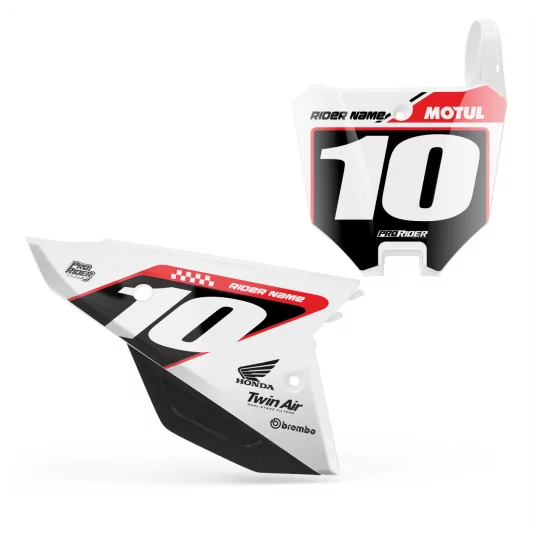 Motorstickerset STICKERSET NUMMERPLAATACHTERGRONDEN HONDA CREAT V1