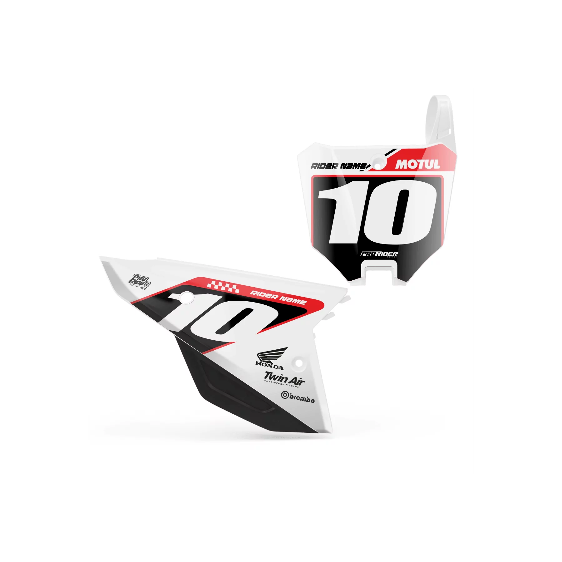Motorrad DEKOR KIT DEKOR NUMMERNSCHILDER-HINTERGRUND HONDA CREAT V1