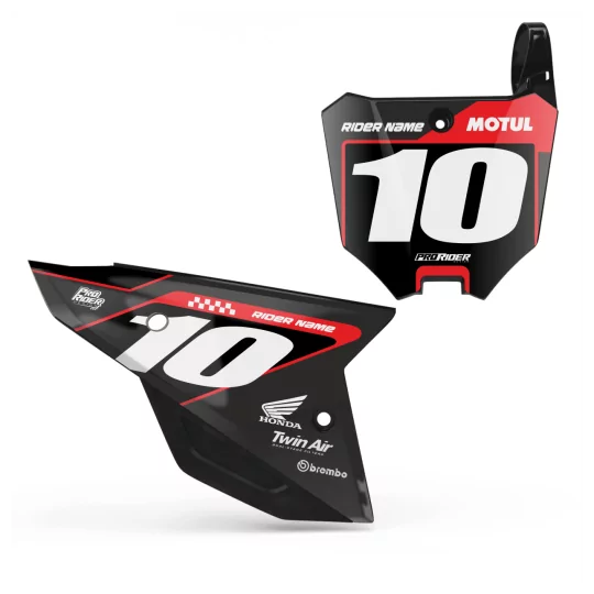 Motorstickerset STICKERSET NUMMERPLAATACHTERGRONDEN HONDA CREAT V2