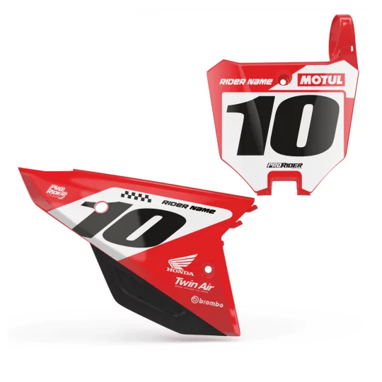 Motorstickerset STICKERSET NUMMERPLAATACHTERGRONDEN HONDA CREAT V3