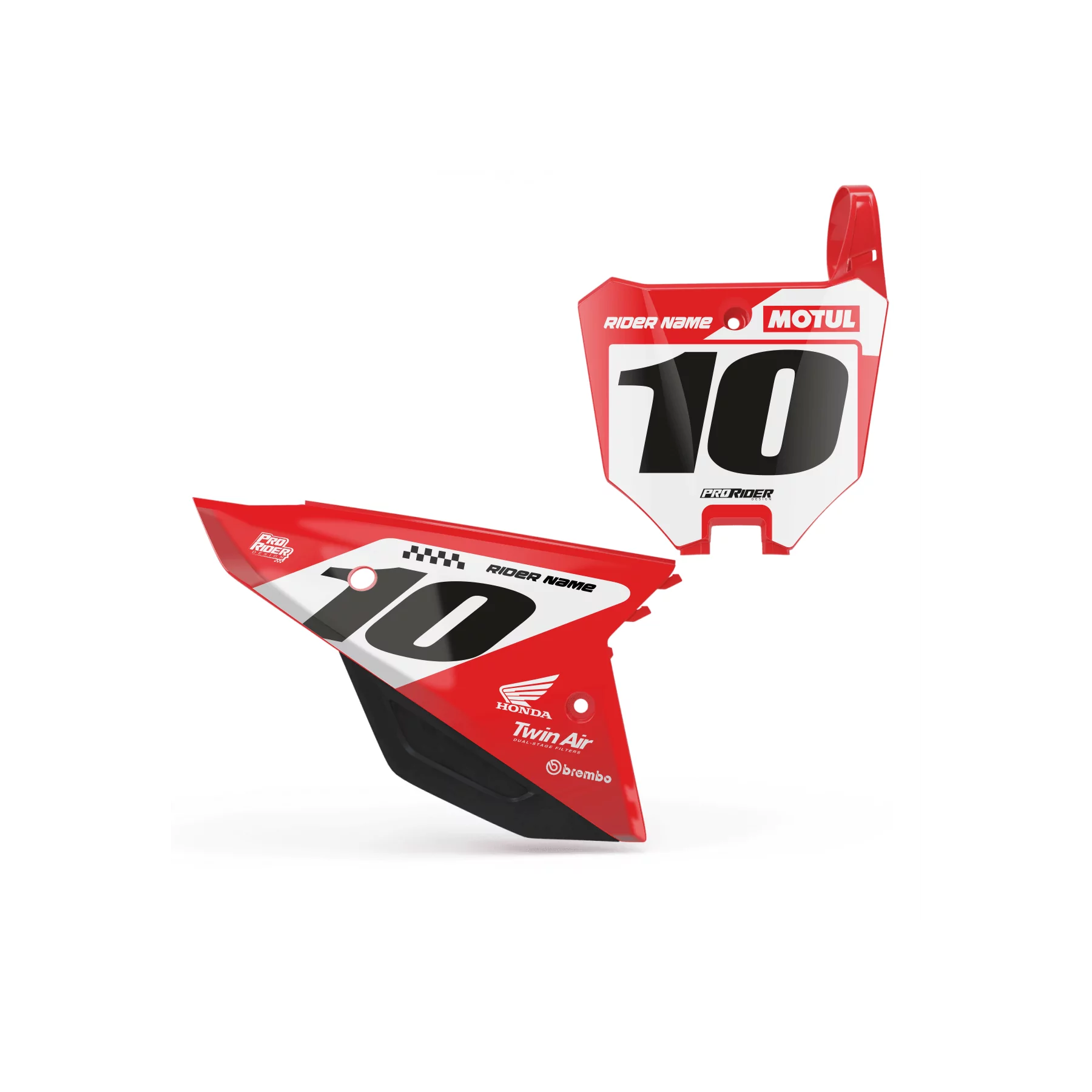 Grafiche moto GRAFICHE FONDI TARGA HONDA CREAT V3
