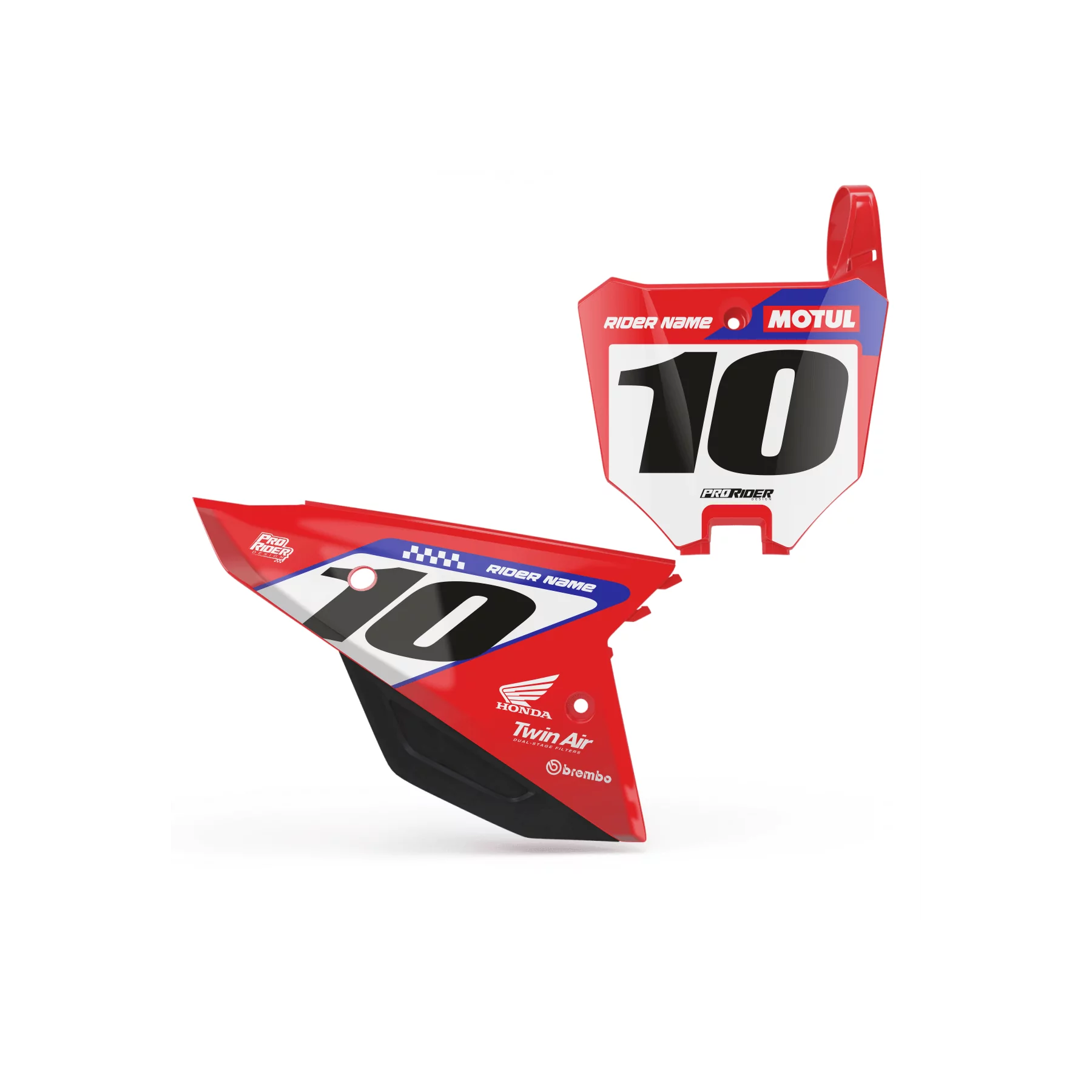 Grafiche moto GRAFICHE FONDI TARGA HONDA CREAT V4