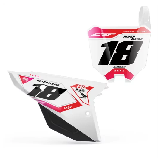 Kit adesivos moto KIT ADESIVOS FUNDOS DE PLACAS HONDA RACE V1