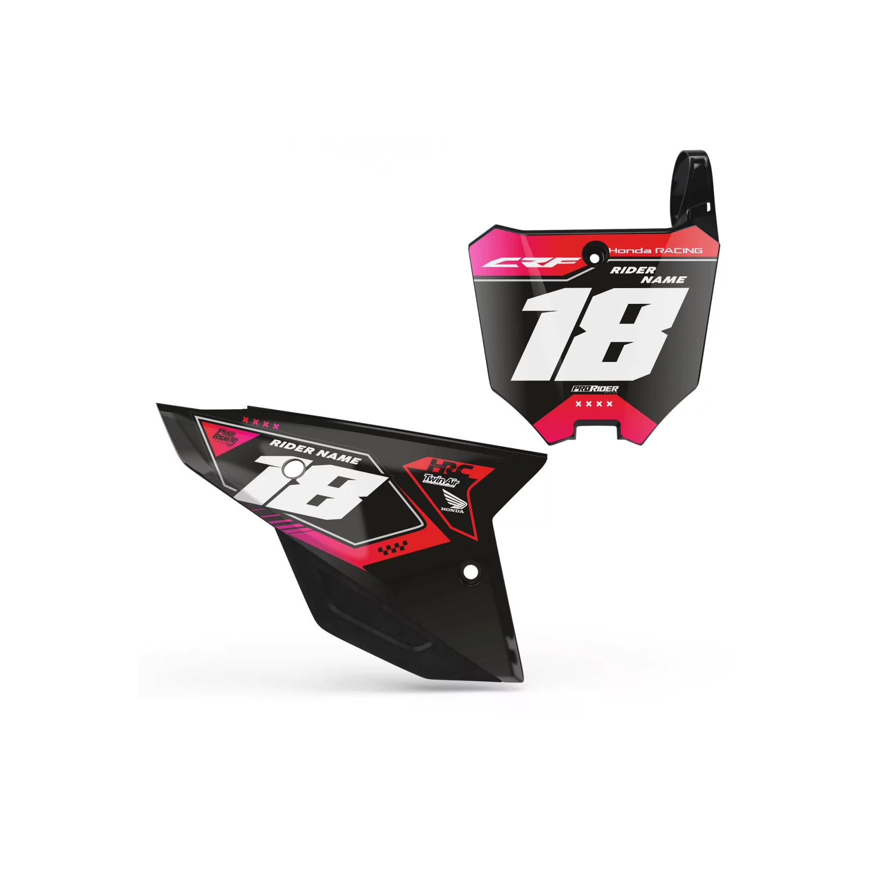 Grafiche moto GRAFICHE FONDI TARGA HONDA RACE V2