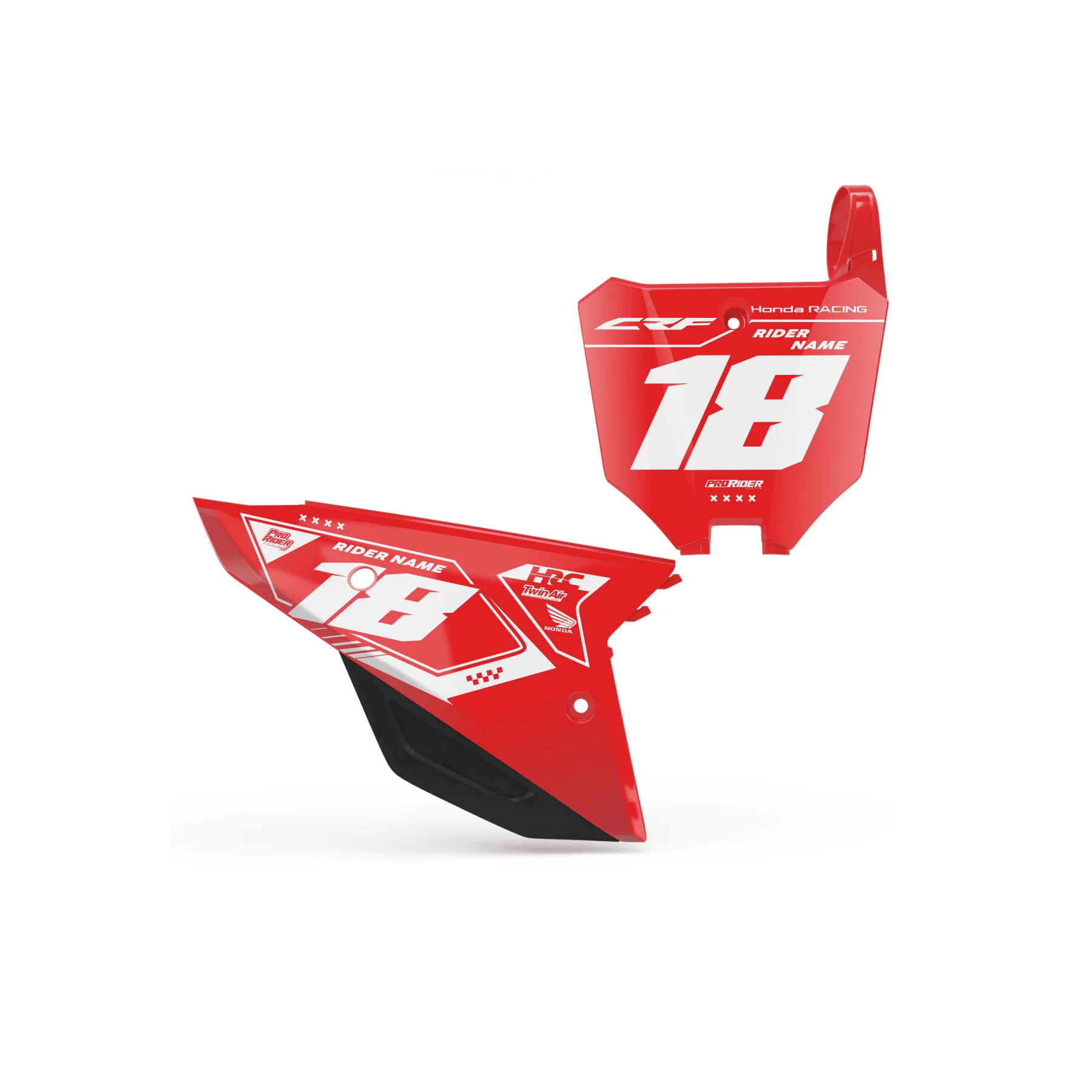 Dekor Motorrad Dekor FONDS DE PLAQUES HONDA RACE V3