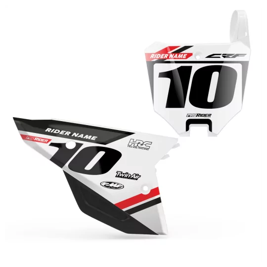 Motorstickerset STICKERSET NUMMERPLAATACHTERGRONDEN HONDA RED INDO V1