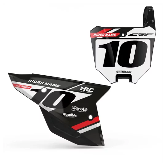 Motorstickerset STICKERSET NUMMERPLAATACHTERGRONDEN HONDA RED INDO V2