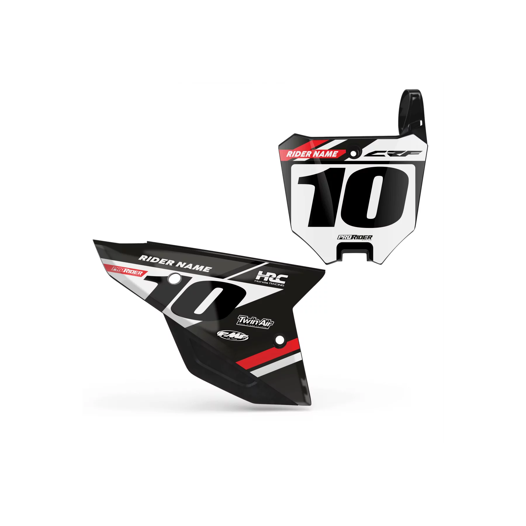 Kit adhesivos moto KIT ADHESIVOS FONDOS DE PLACAS HONDA RED INDO V2
