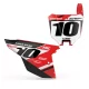 Motorrad DEKOR KIT DEKOR NUMMERNSCHILDER-HINTERGRUND HONDA RED INDO V3