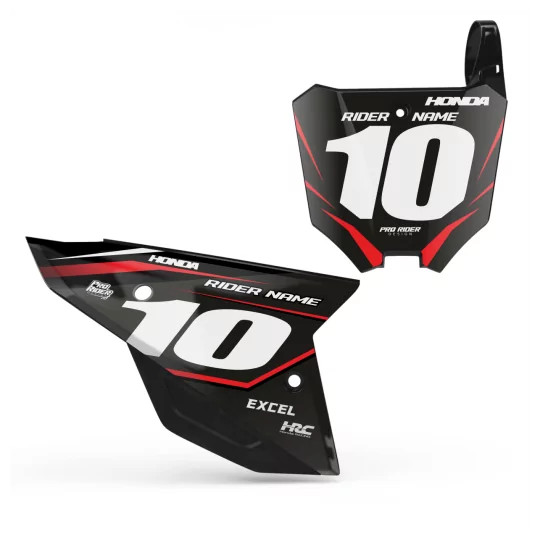 Stickerset motor STICKERSET FONDS DE PLAQUES HONDA SHARPNESS V2