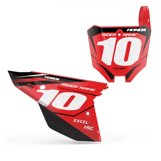 Motorstickerset STICKERSET NUMMERPLAATACHTERGRONDEN HONDA SHARPNESS V3