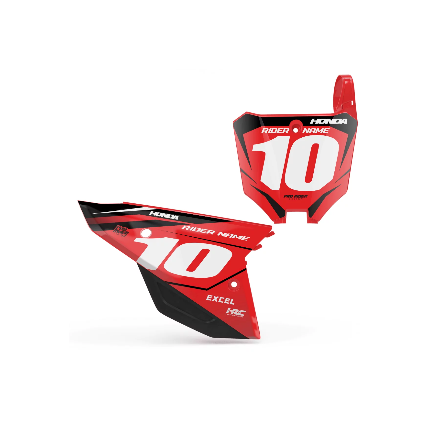 Motorstickerset STICKERSET NUMMERPLAATACHTERGRONDEN HONDA SHARPNESS V3