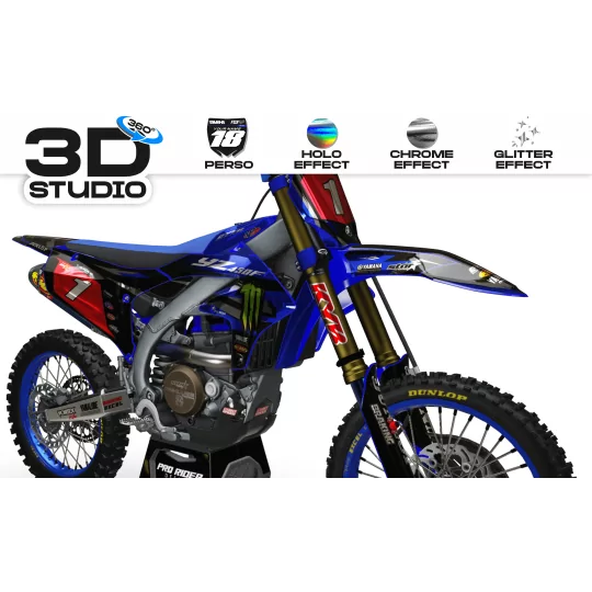 Kit adesivos moto Kit adesivos Motocross YZ YZF TTR YAMAHA ENERGY ELI TOMAC REPLICA - 3D