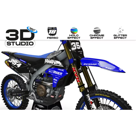 Motorstickerset Stickerset Motorcross PERSOONLIJK YAMAHA RACING MATE 3D
