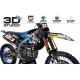 Kit adesivos para moto KIT ADESIVOS DE MOTOCROSS PERSONALIZADO ALPINESTARS MULTI (ref:prda4a) 3D
